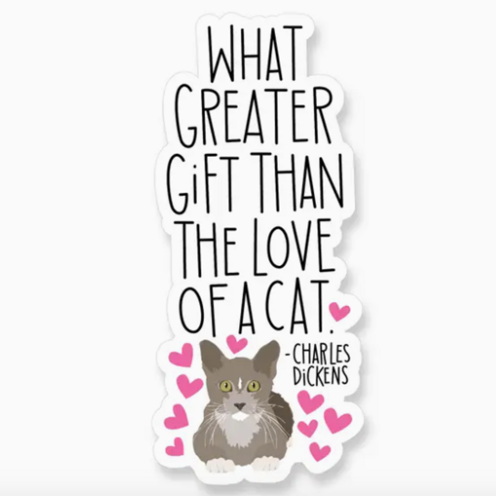 Stickers Dickens Love Of A Cat Sticker