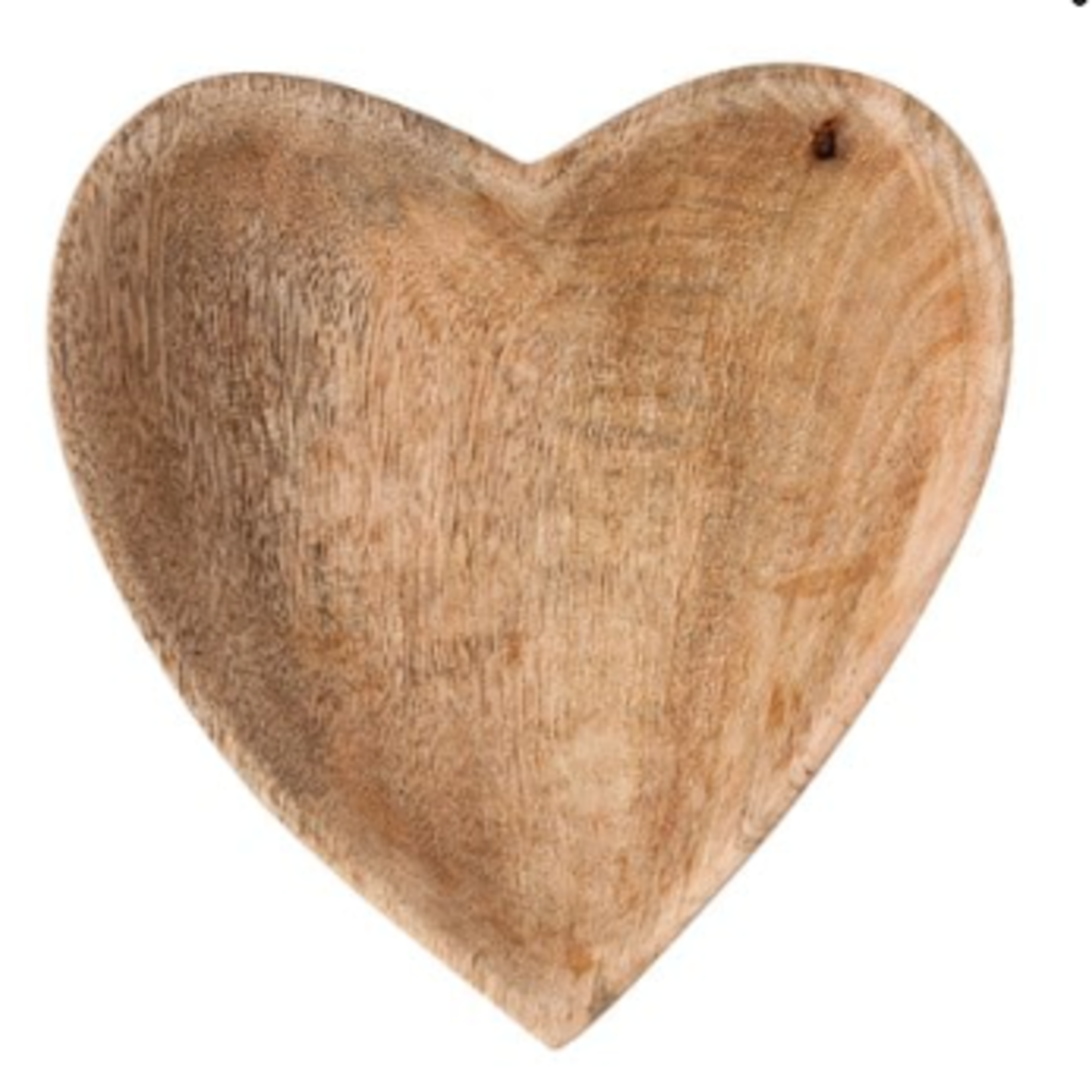 Trinket Dish Mango Wood Heart Dish