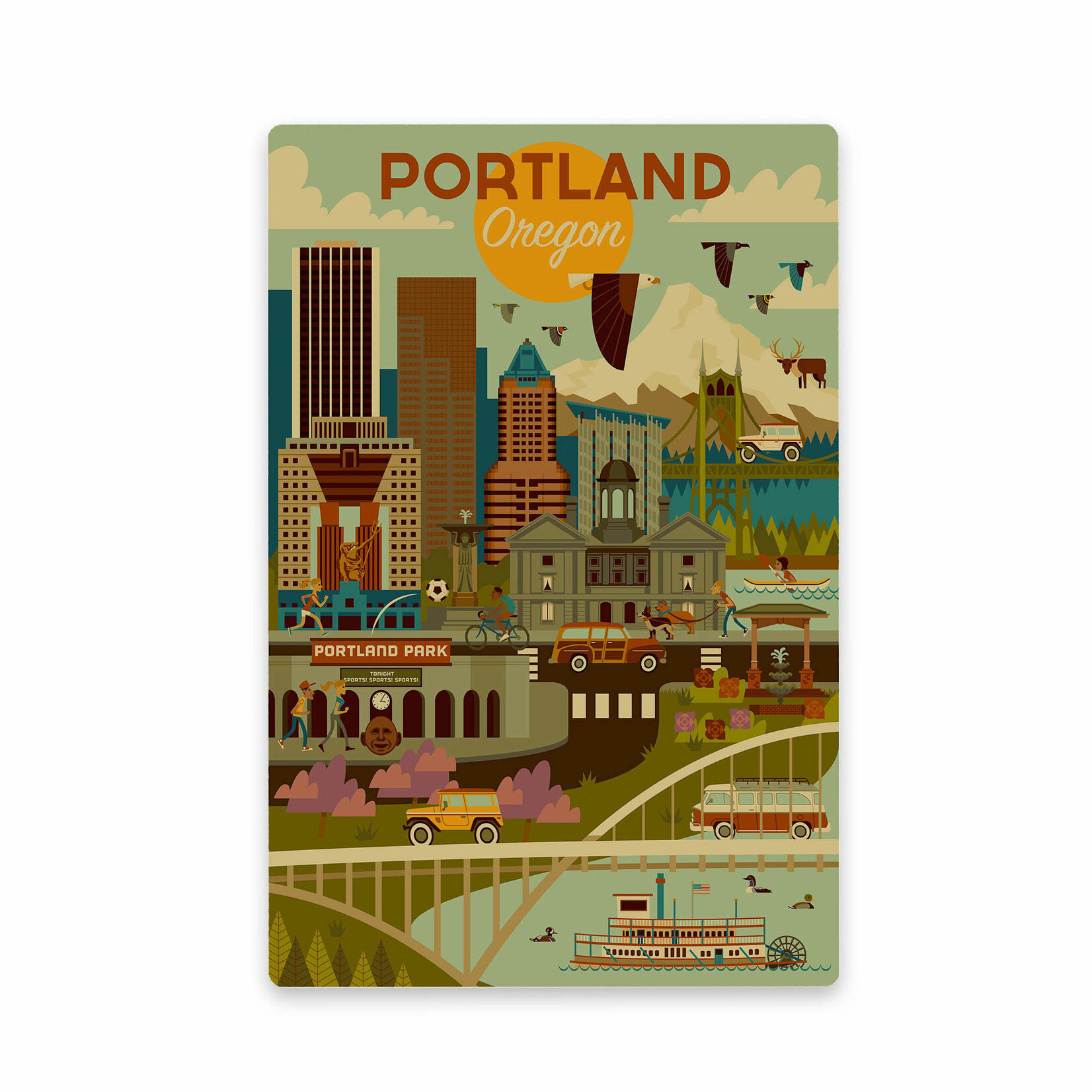 Magnets Portland Geo Magnet