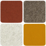 Coasters Sq Felt Coasters S/4 Desert Sun