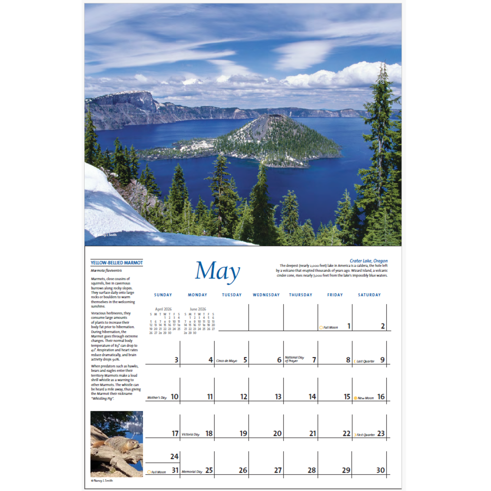Calendars The Majestic Pacific Northwest 2026 Calendar