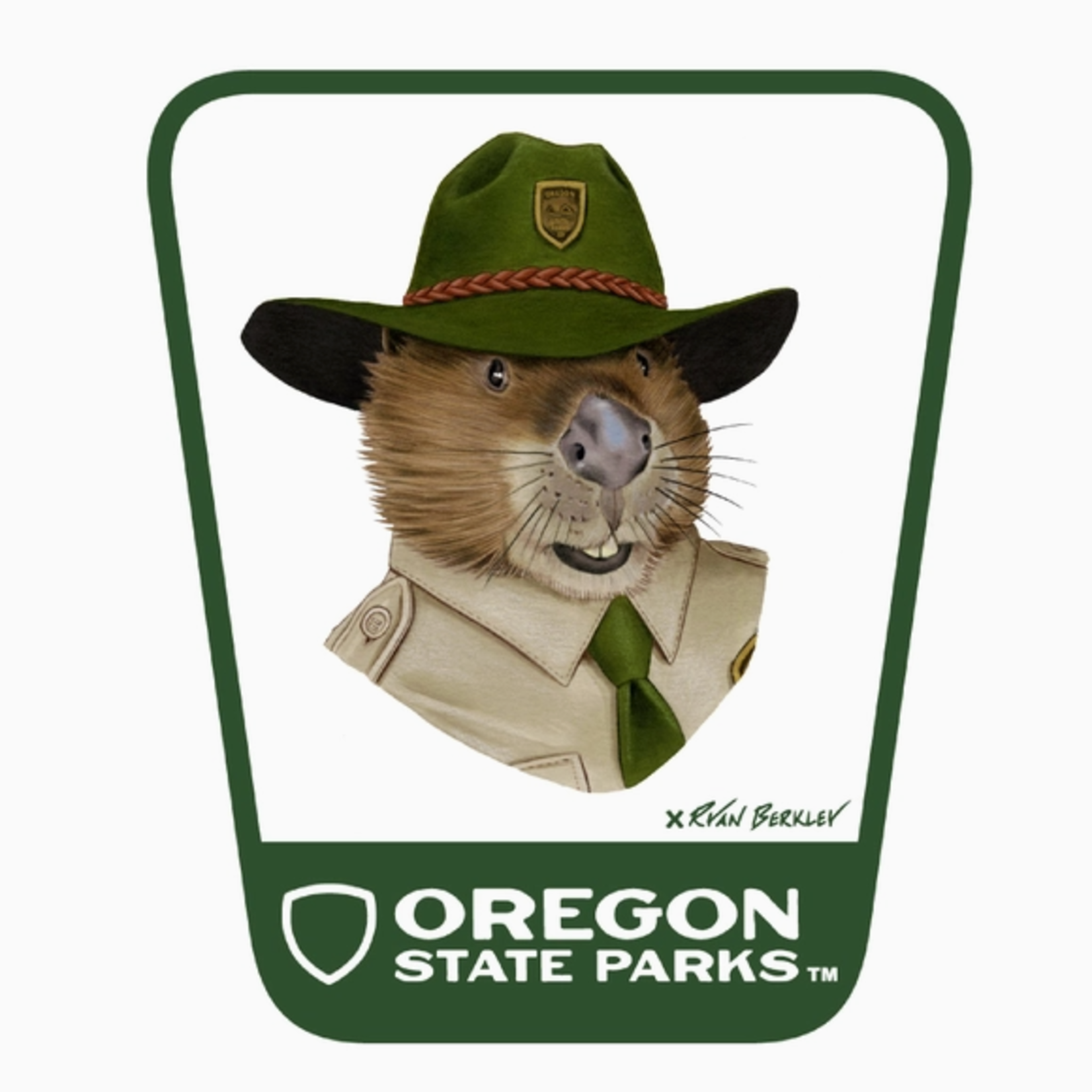 Stickers Beaver Oregon State Parks Sticker