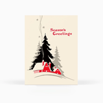 Greeting Cards - Christmas Season's Greetings Cabin