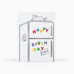 Greeting Cards - Birthday Cat on Fridge Magnets Birthday