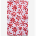 Tea Towels Red Snowy Days Tea Towel