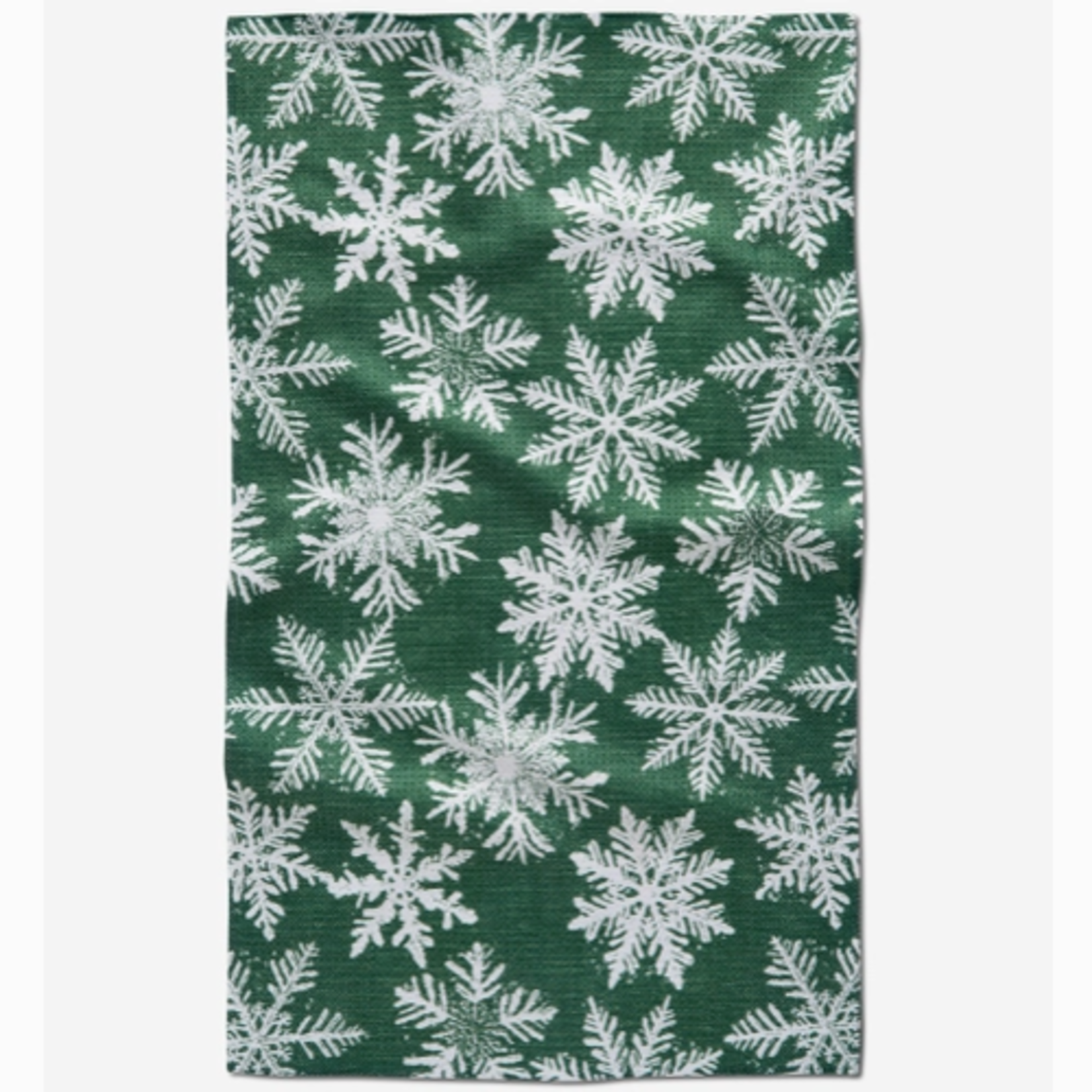 Tea Towels Green Snowy Days Tea Towel