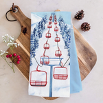 Tea Towels Ski Chairlift Towel