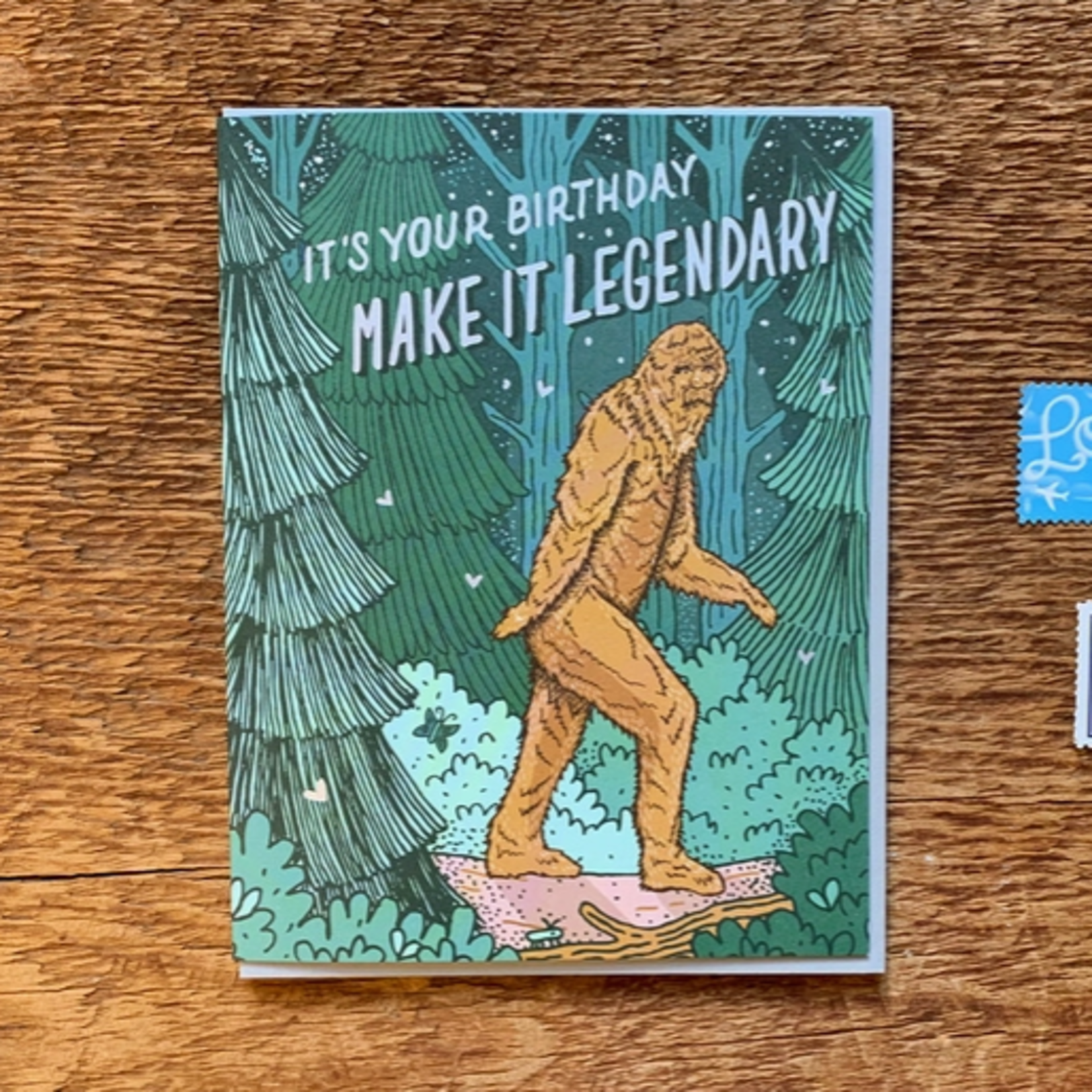 Greeting Cards - Birthday Make It Legendary Sasquatch Birthday