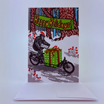 Greeting Cards - Christmas Sasquatch Holiday Express Delivery