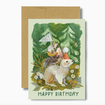 Greeting Cards - Birthday Rabbit Celebration Birthday