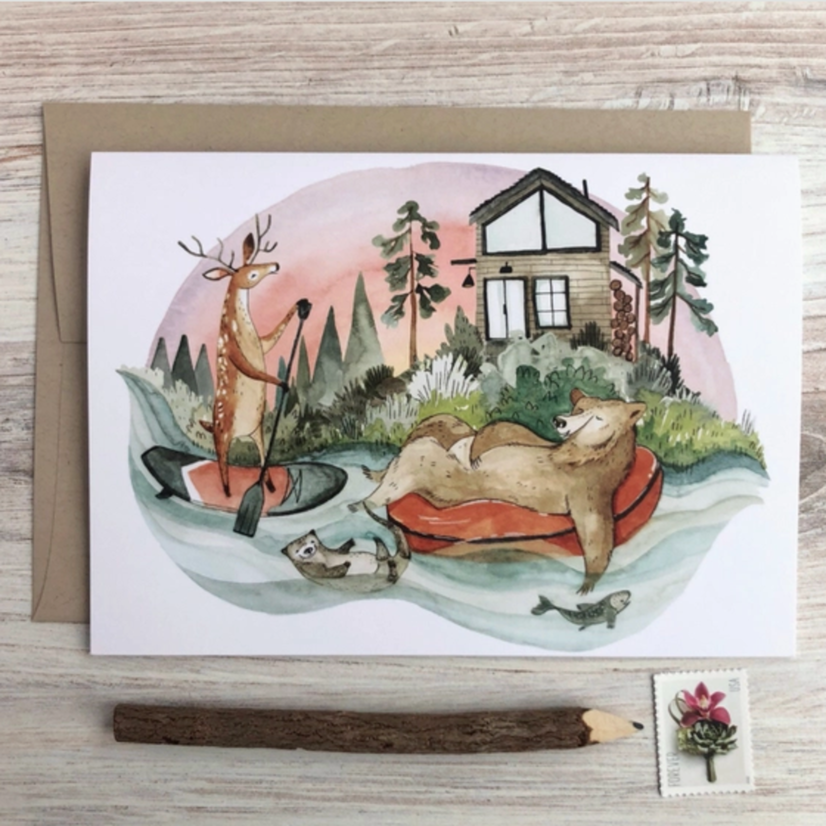 Greeting Cards - General River Float General