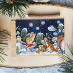 Greeting Cards - Christmas Mushroom Snow Holiday