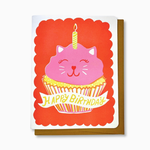 Greeting Cards - Birthday Kitty Cupcake Birthday
