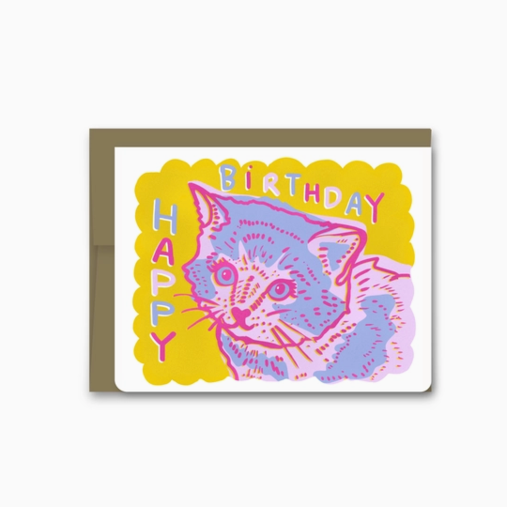 Greeting Cards - Birthday Pink Kitten Birthday