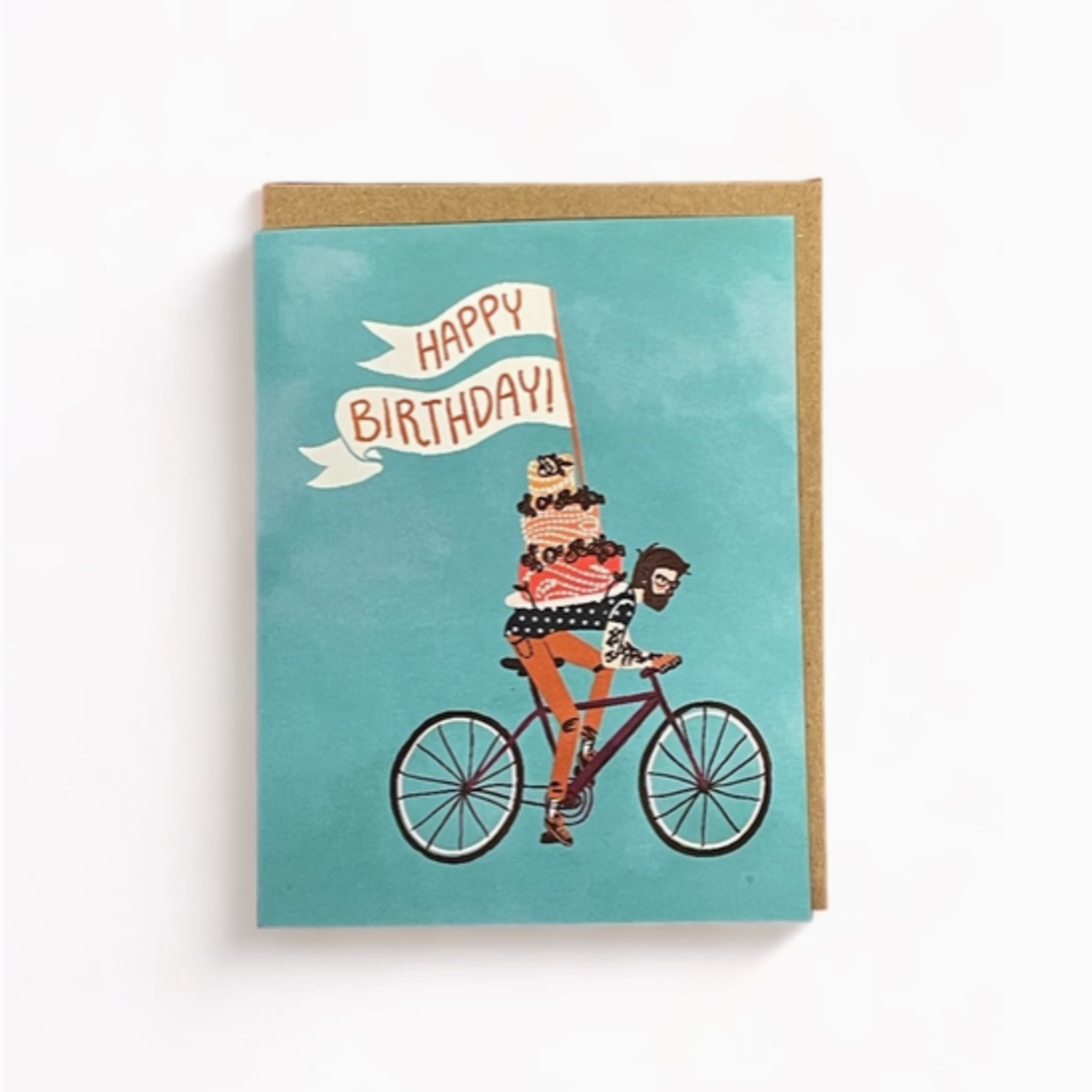 Greeting Cards - Birthday Happy Birthday Bicyclist
