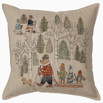 Pillows - Embroidered Winter Fun Pillow