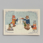 Greeting Cards - Embroidered Forest Friends & Snowman Emb Card