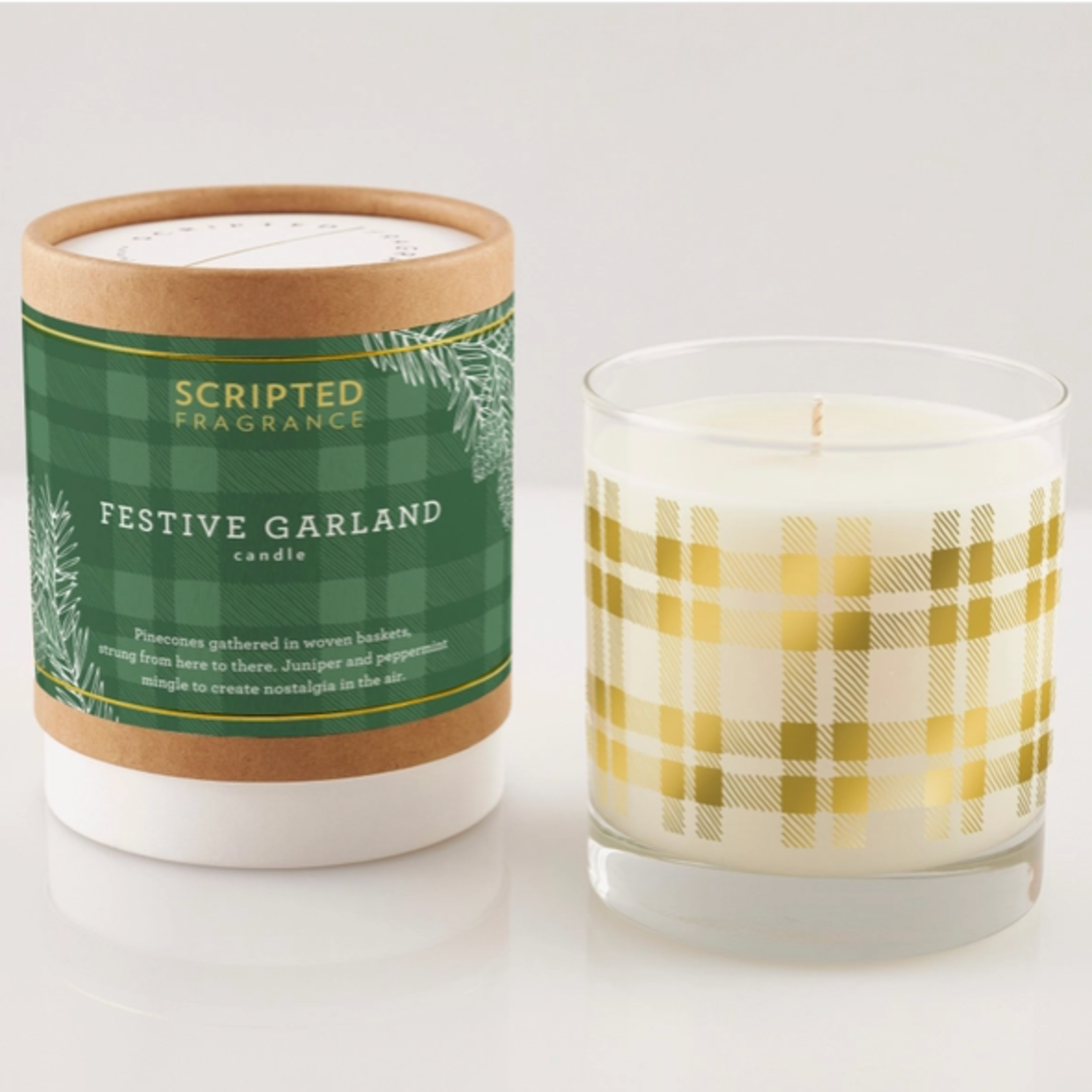 Scented Candles Festive Garland Holiday Candle
