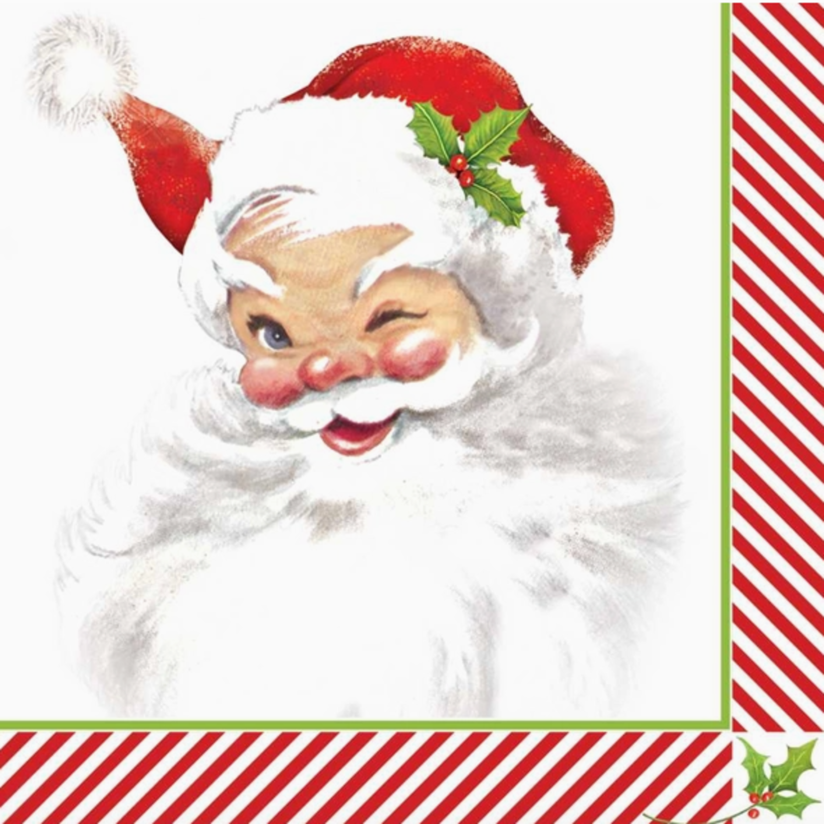 Paper Napkins Winking Santa Bev Napkins