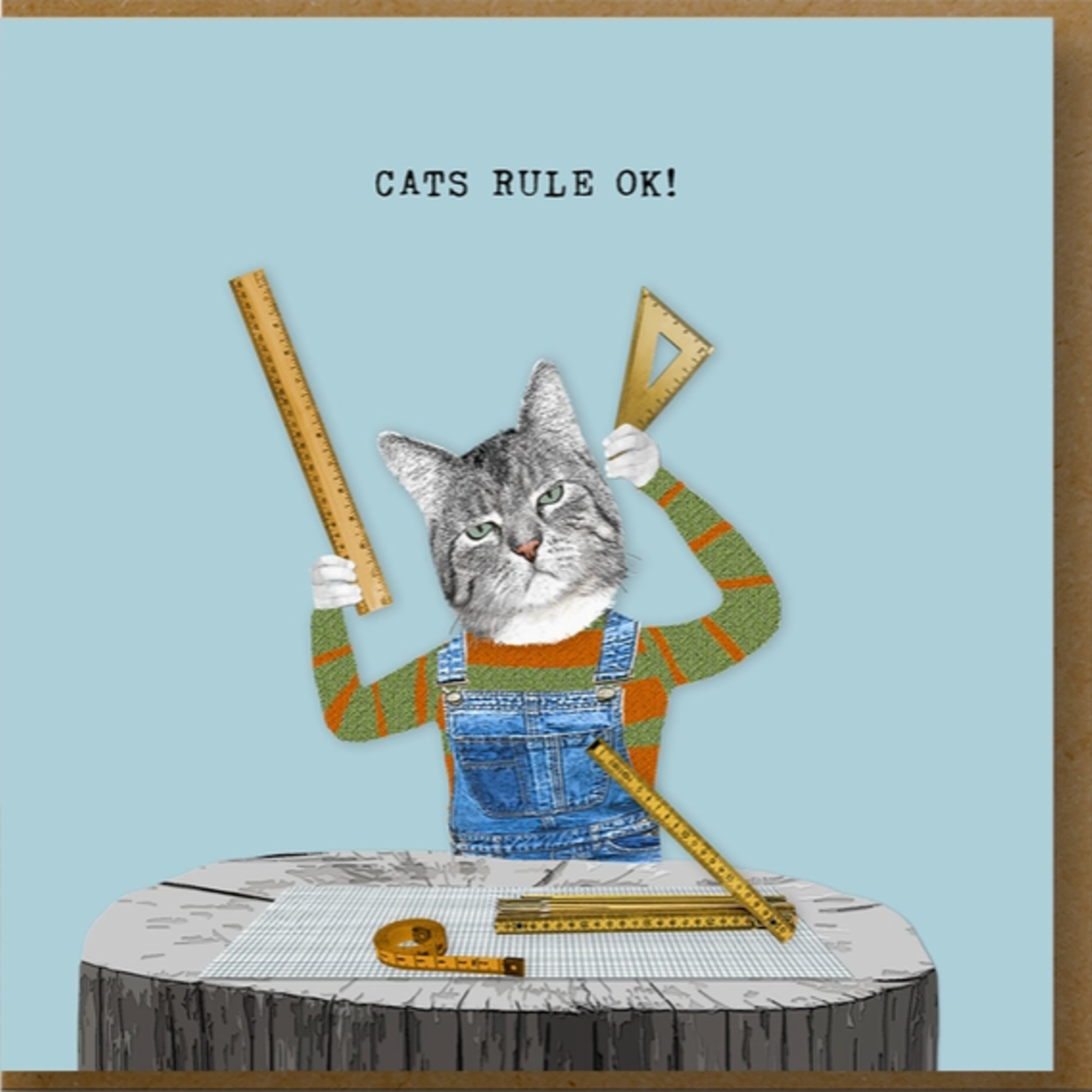 Greeting Cards - General Cats Rule OK!