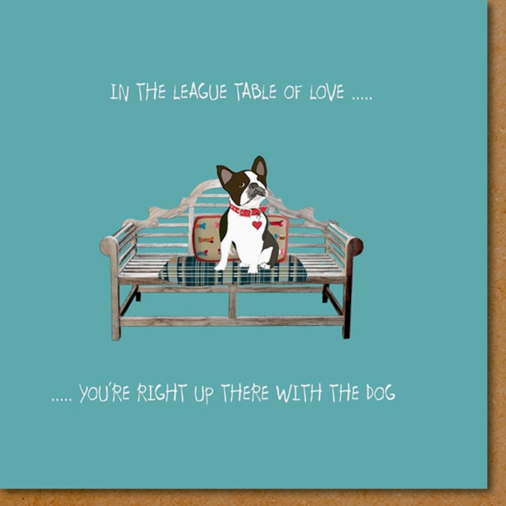Greeting Cards - Love League Table Of Love