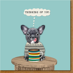 Greeting Cards - Friendship Dog With Mug Thinking Of You