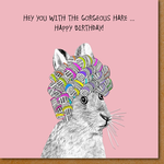 Greeting Cards - Birthday Gorgeous Hare Birthday