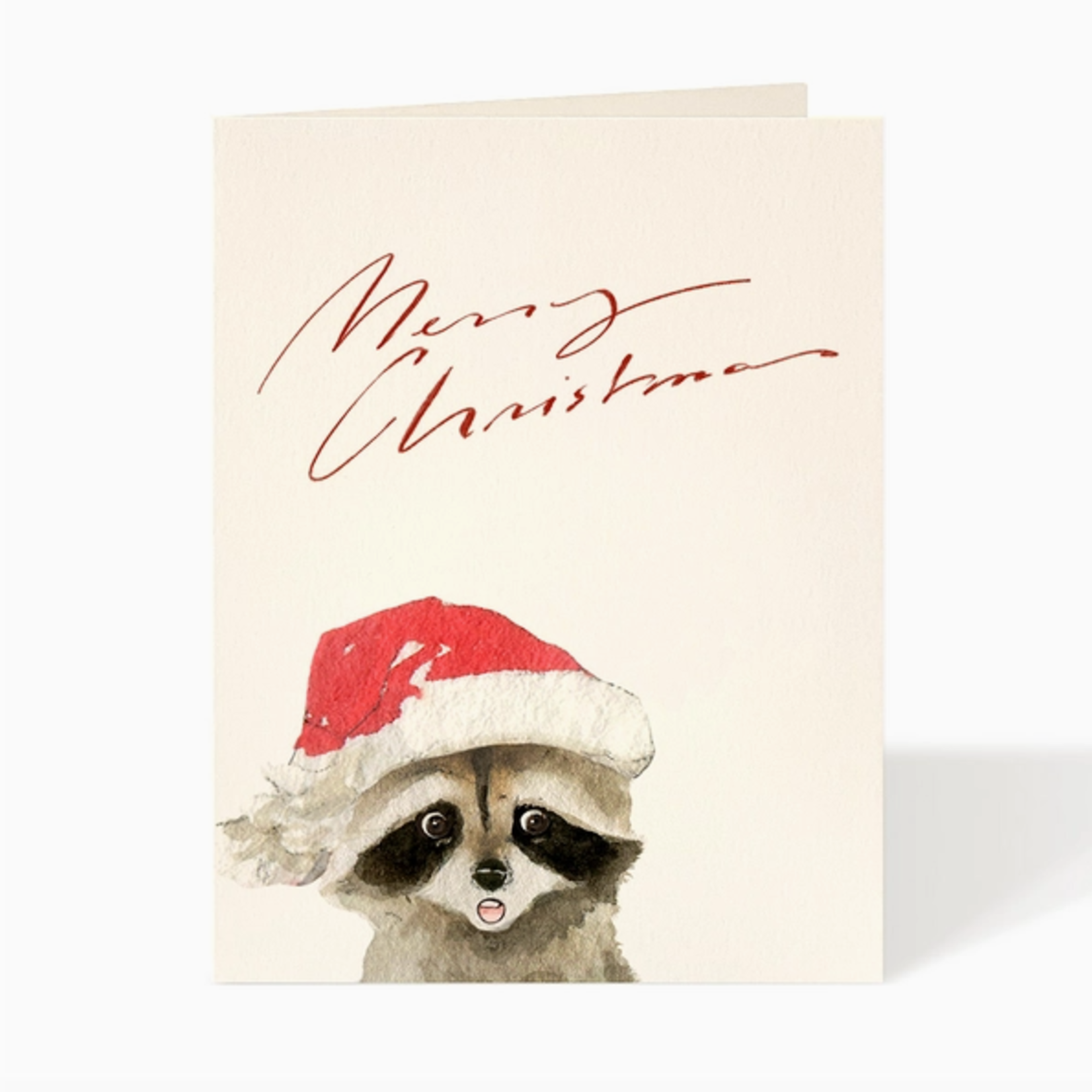 Greeting Cards - Christmas Merry Raccoon Holiday