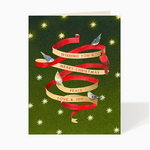 Greeting Cards - Christmas Merry Ribbon Holiday