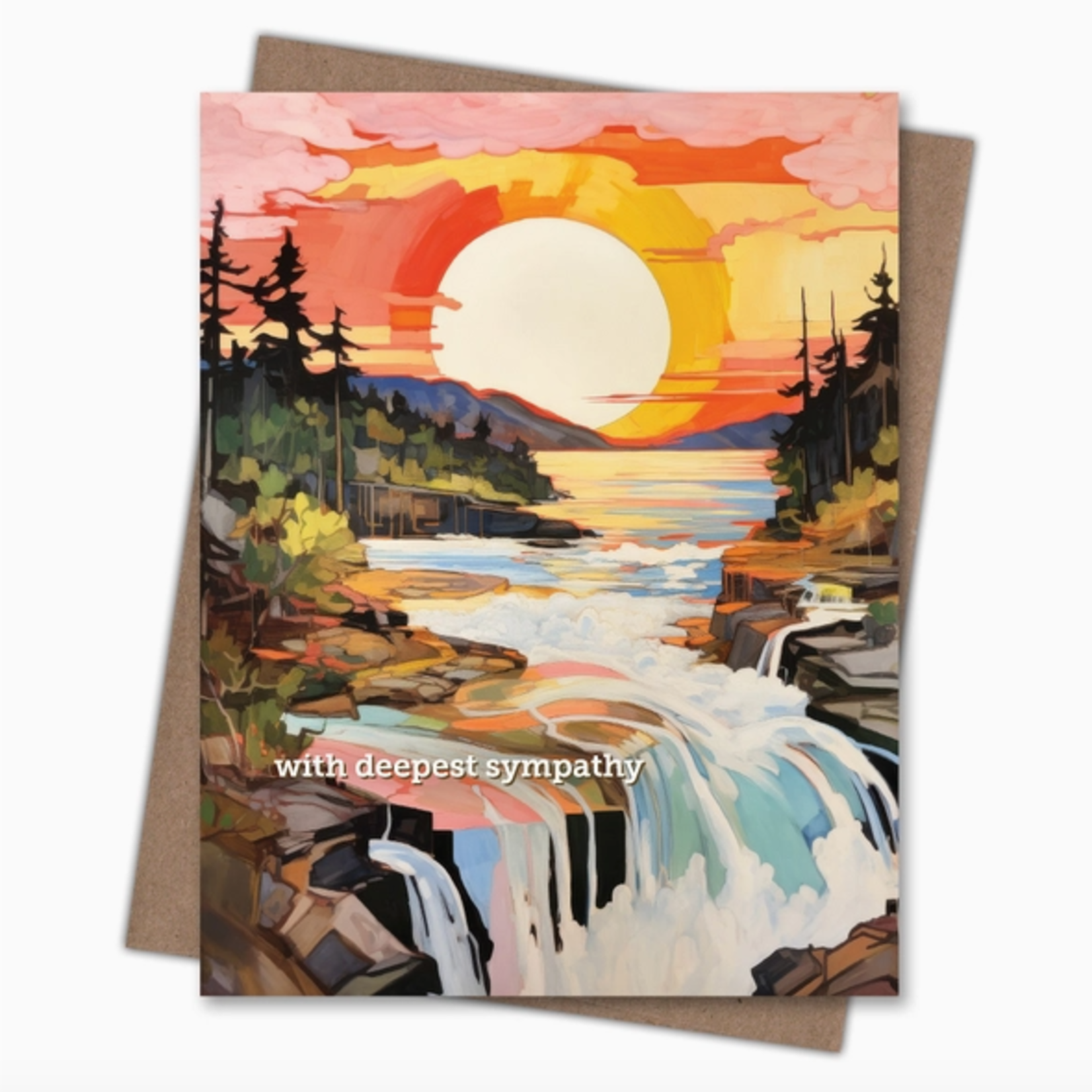 Greeting Cards - Sympathy Waterfall Sympathy