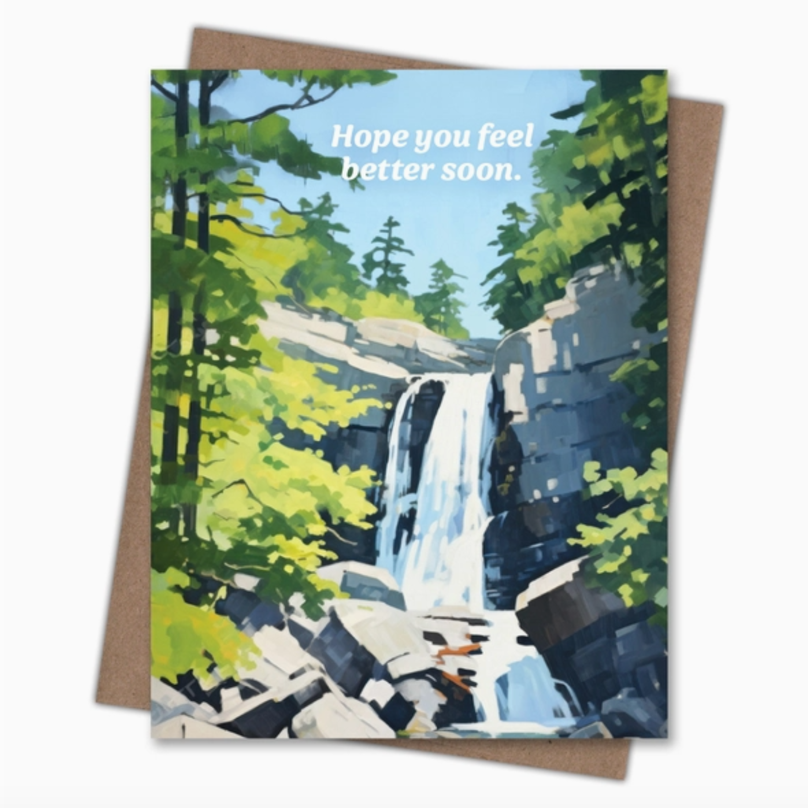 Greeting Cards - Feel Better Feel Better Waterfall