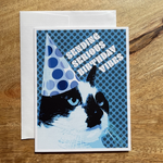 Greeting Cards - Birthday Serious Birthday Vibes Cat