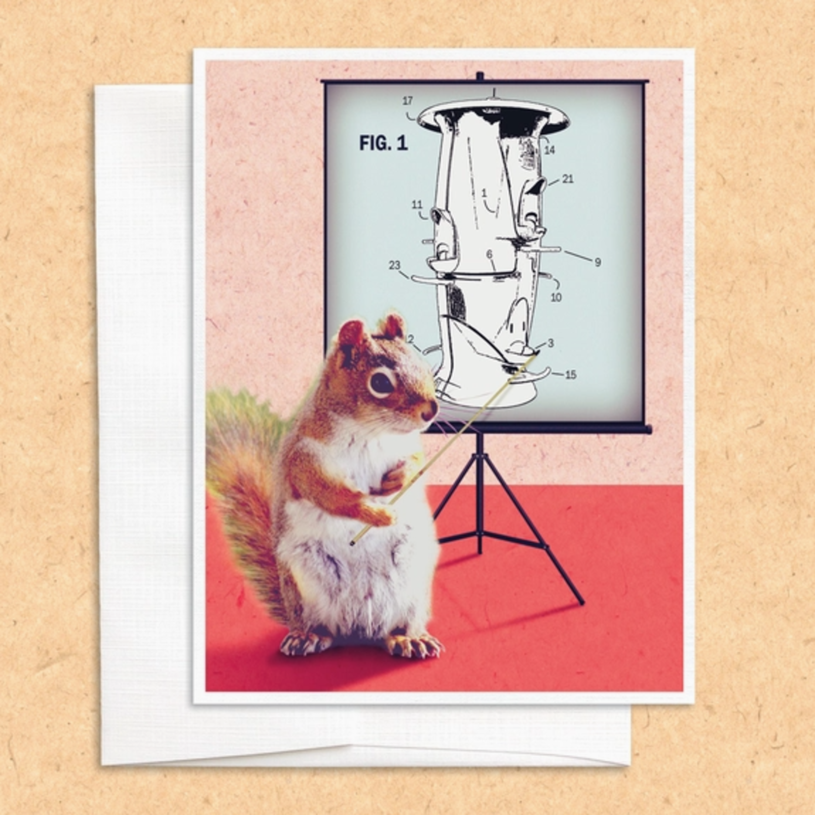 Greeting Cards - General Squirrel Birdfeeder 101 General