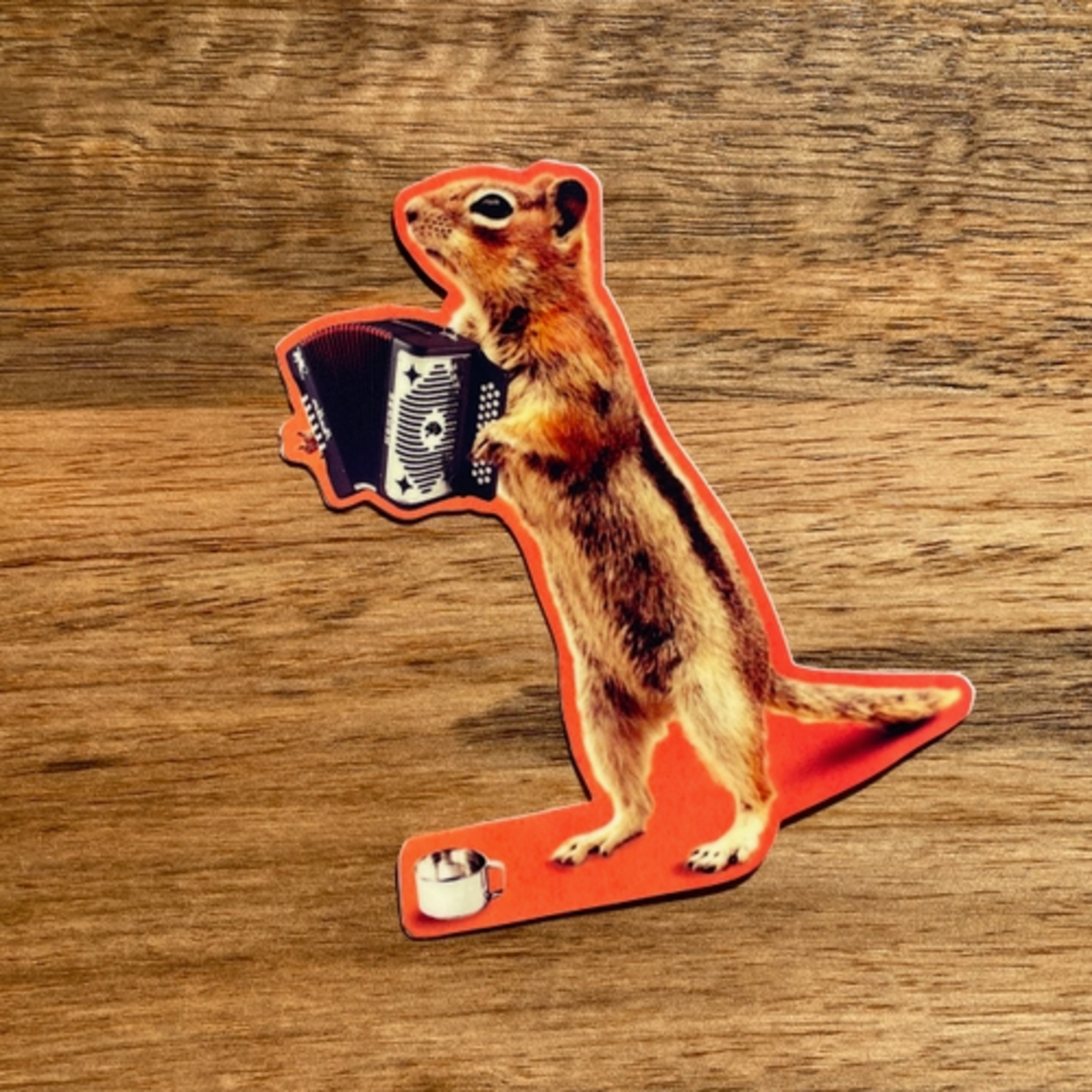 Stickers Squirrel With Accordion Sticker