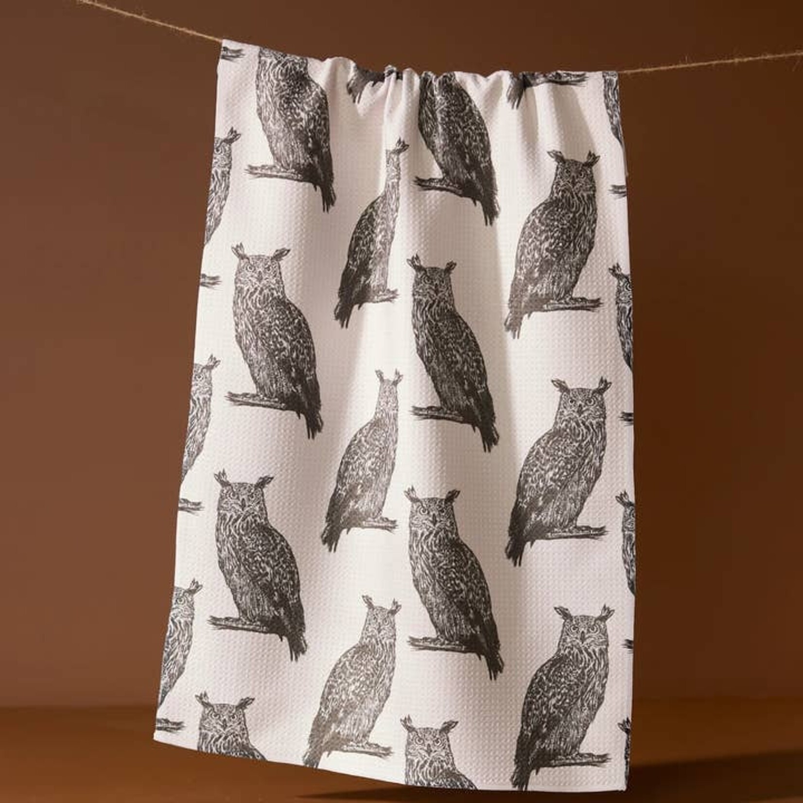 Tea Towels Nocturne Owls Tea Towel