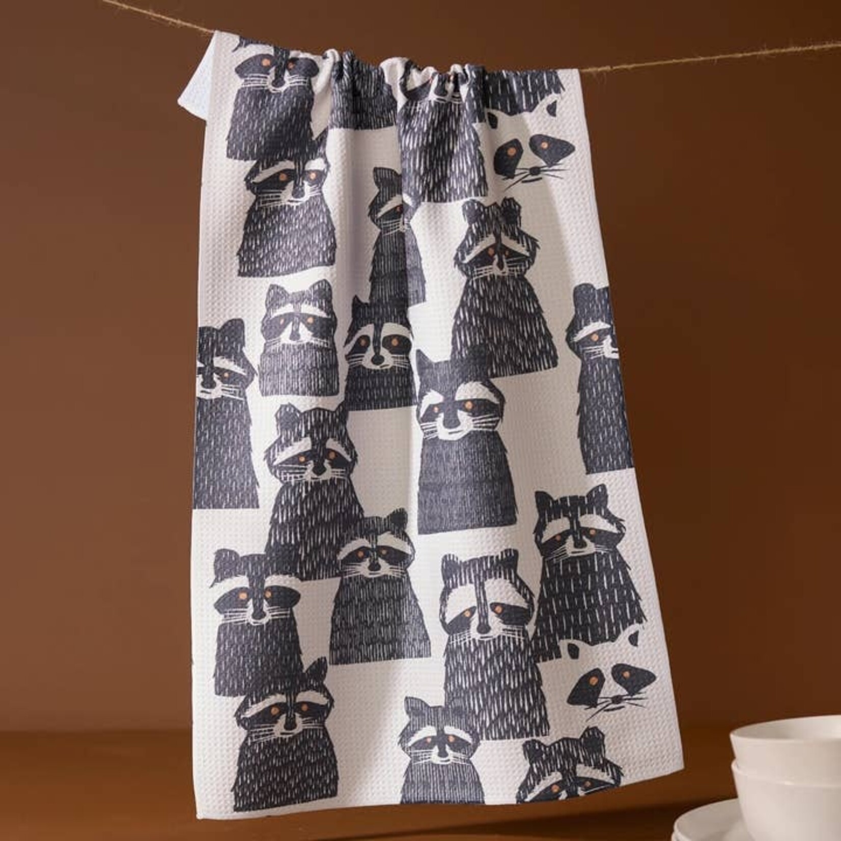 Tea Towels Bandit Bunch Raccoons Tea Towel