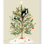 Greeting Cards - Christmas Christmas Tree Cat