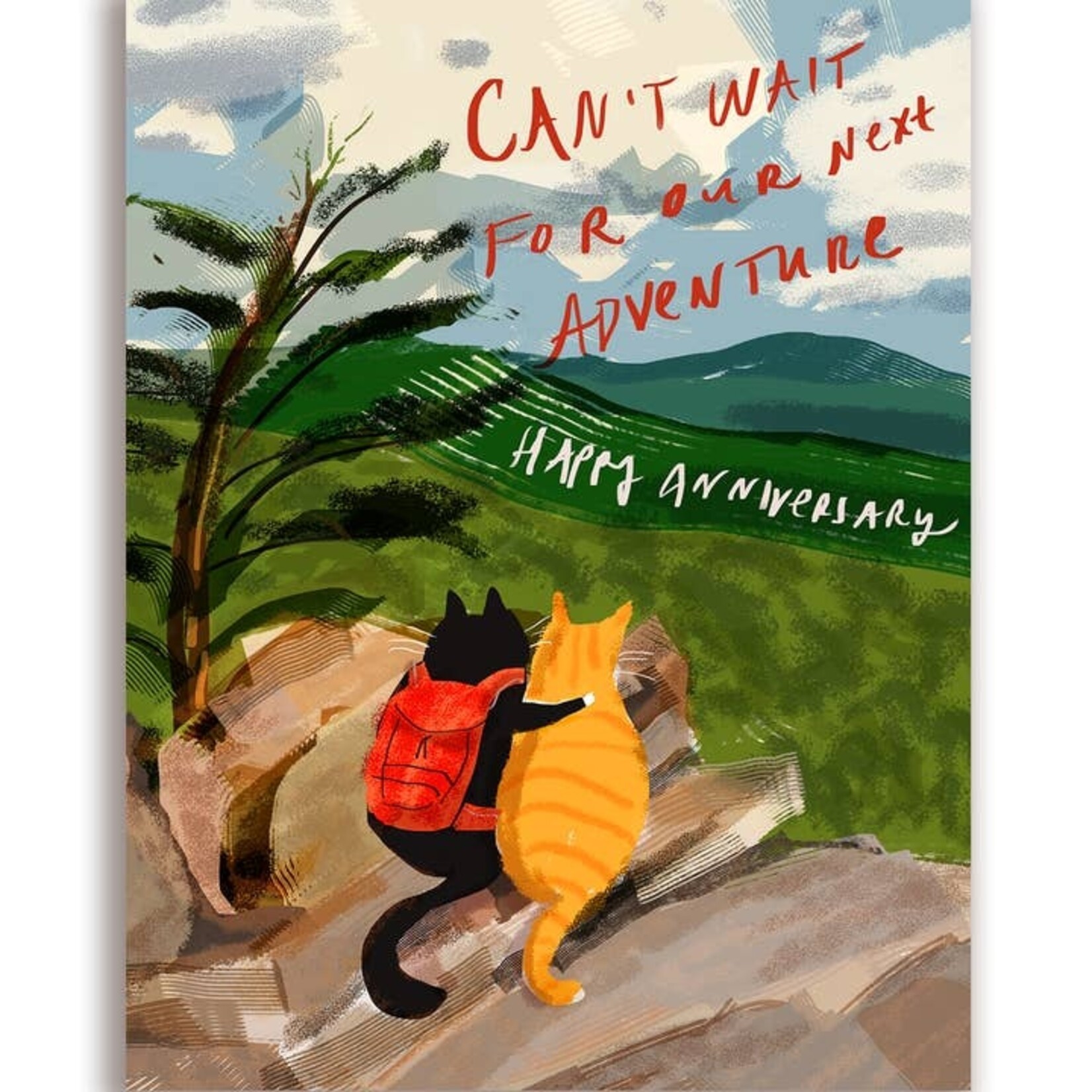Greeting Cards - Anniversary Our Next Adventure Cats Anniversary