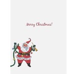 Greeting Cards - Christmas Santa With Horn