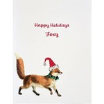 Greeting Cards - Christmas Foxy Holiday