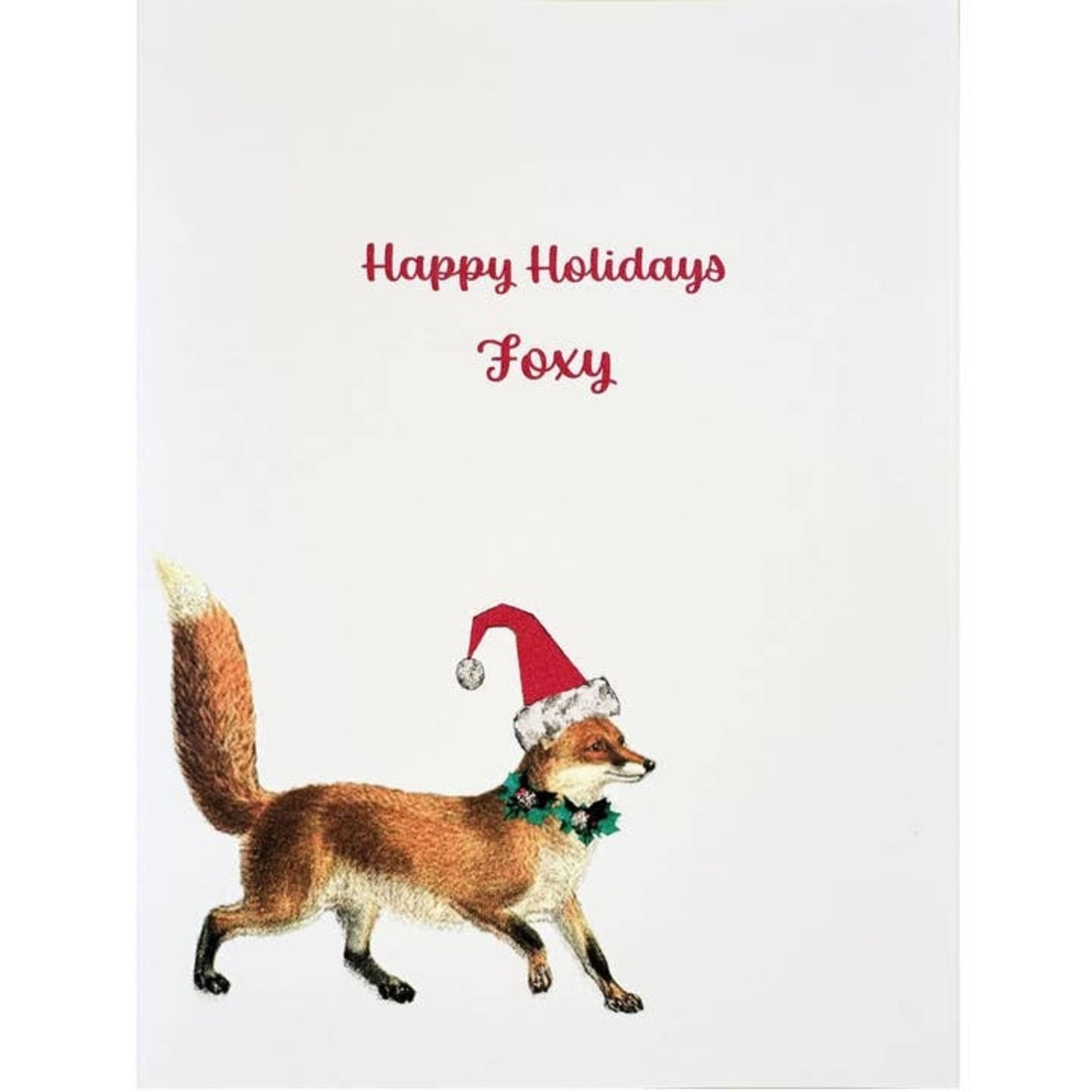 Greeting Cards - Christmas Foxy Holiday