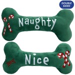 Dog Toys Naughty Nice Bone Dog Toy
