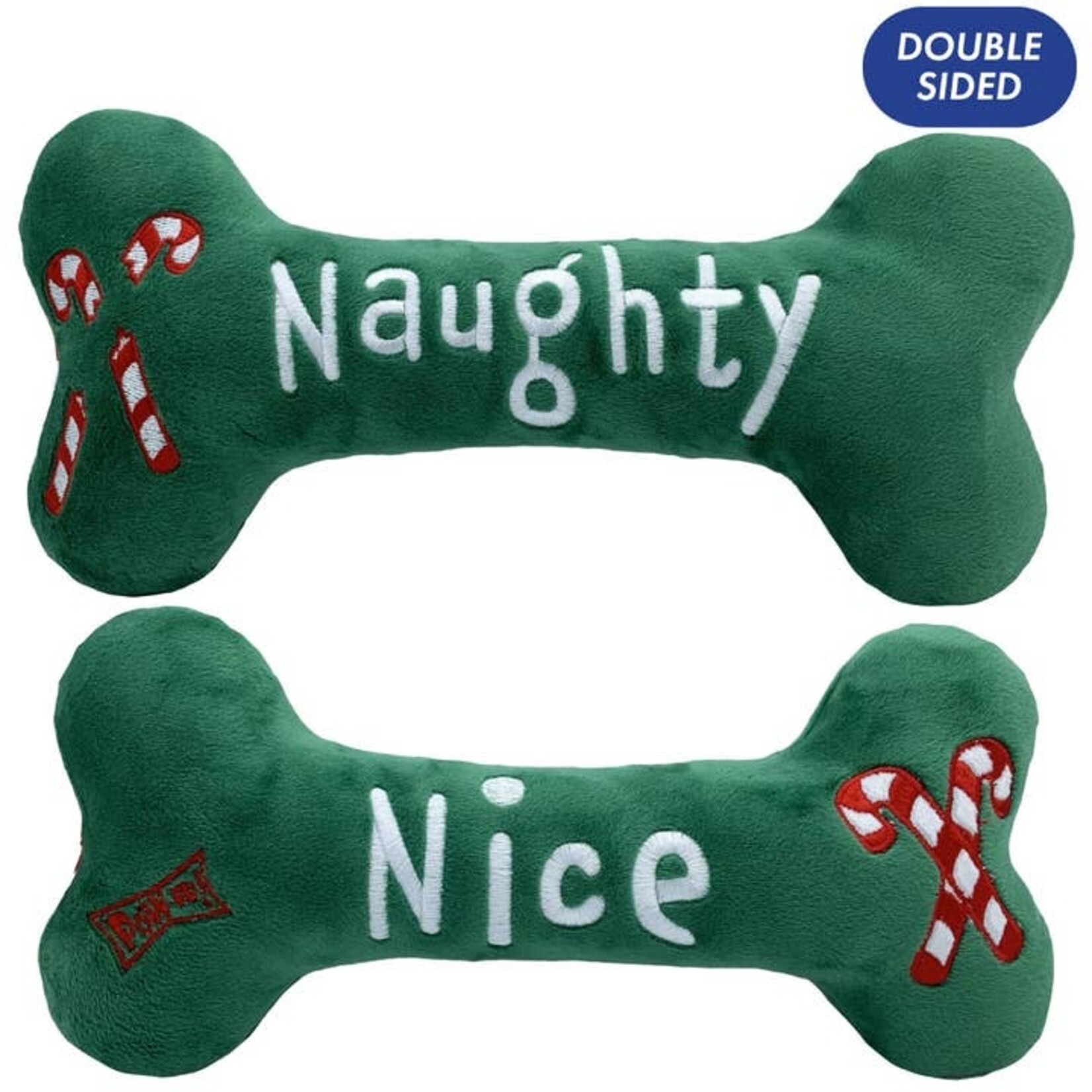 Dog Toys Naughty Nice Bone Dog Toy