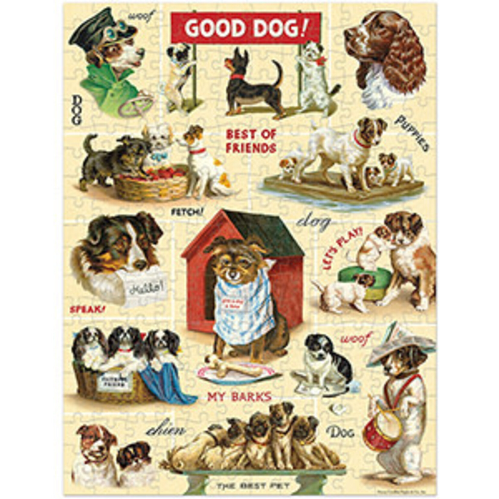 Puzzles Vintage Dogs Mini Puzzle