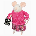 Ornaments - Felt Love You More Mouse