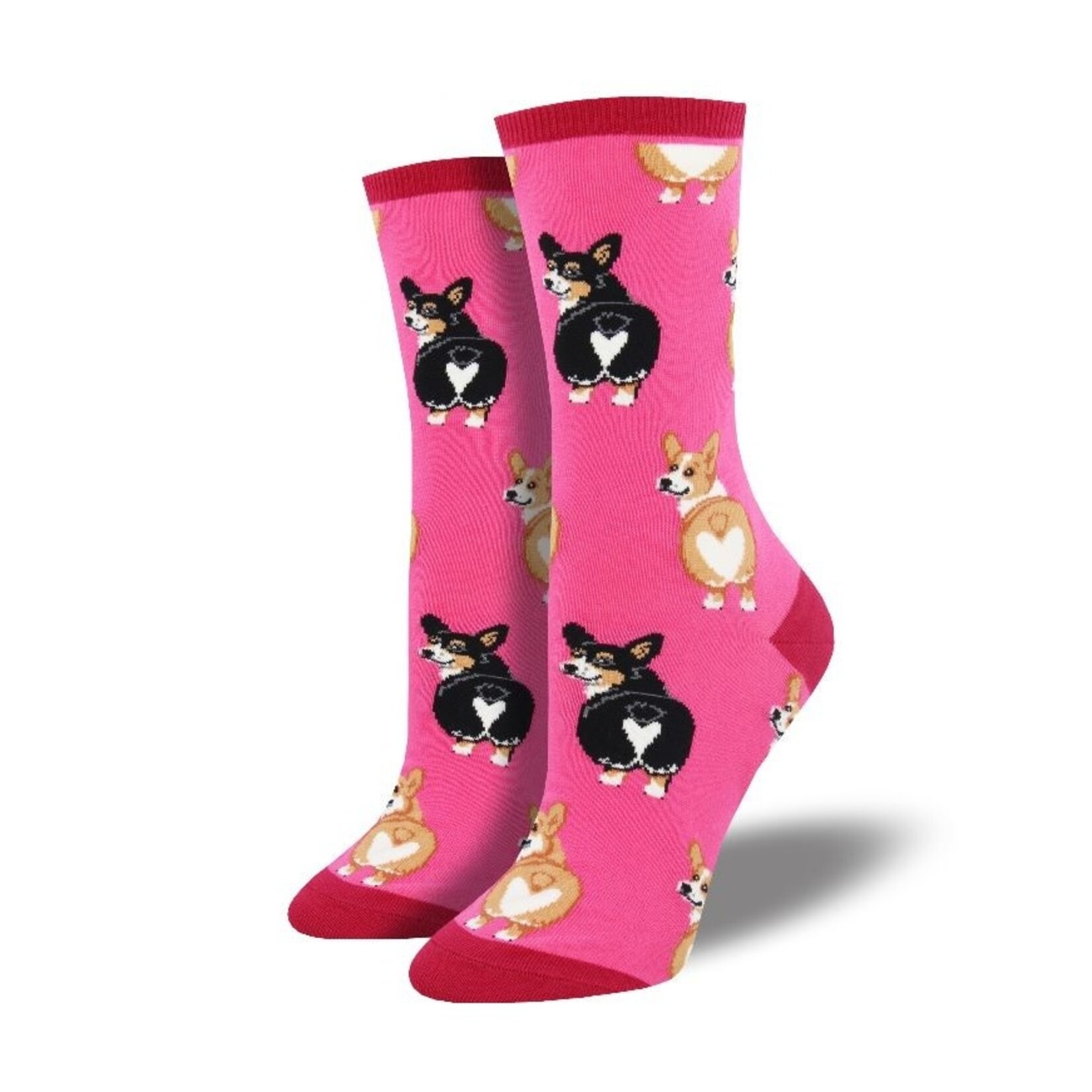 Socks Women Corgi Butt Socks PINK