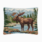 Pillows - Hooked Forest Moose Pillow