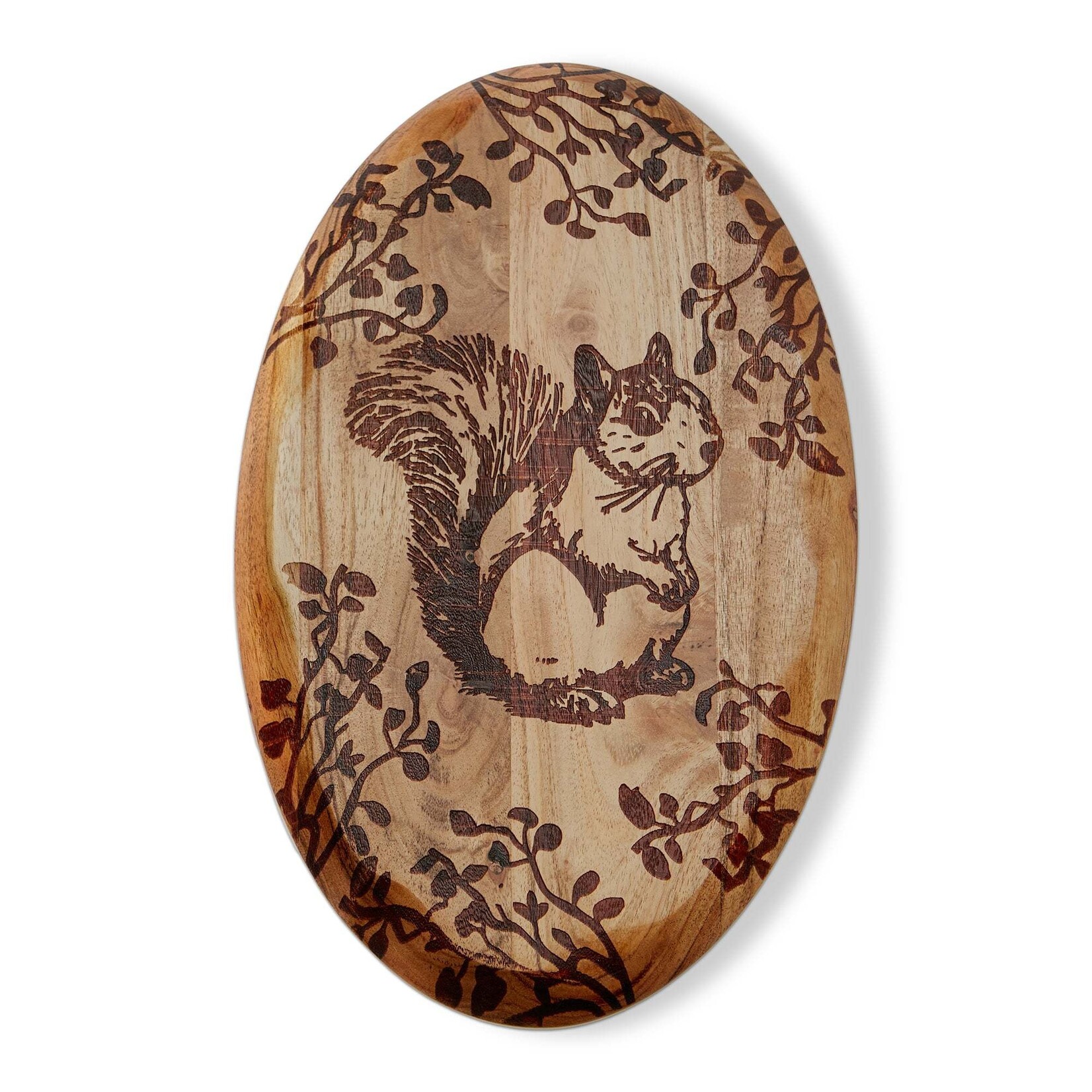 Plaques Squirrel Oval Wood Wall Plaque