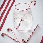 Barware Candy Cane Glass Swizzle Sticks Set of 4