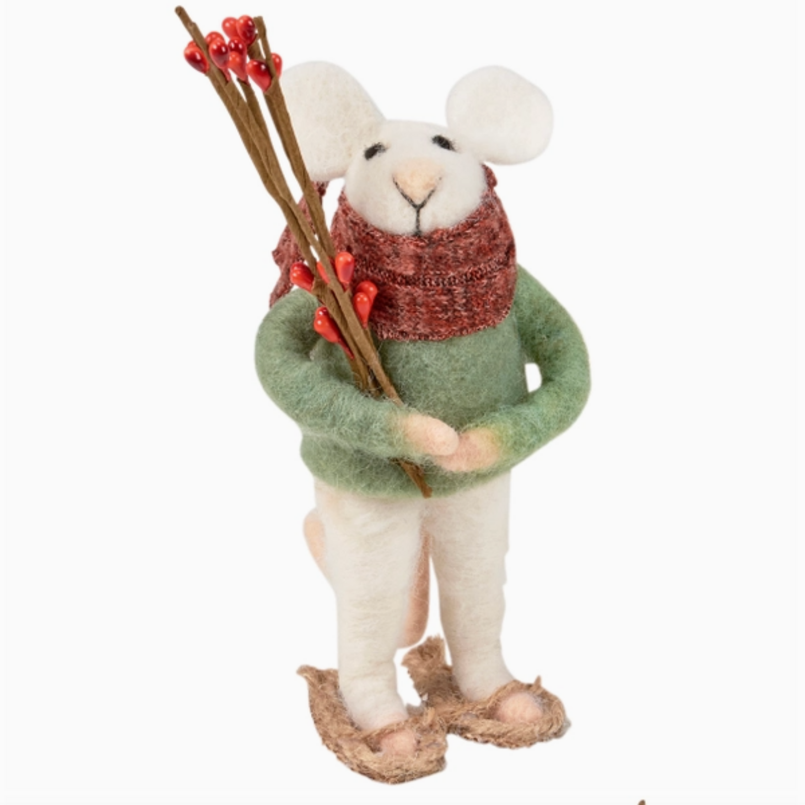 Ornaments - Felt Snowshoe Mouse